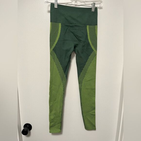 FABLETICS High-Waisted Seamless Turbo Legging Sycamore Green Citron XS - Picture 5 of 7